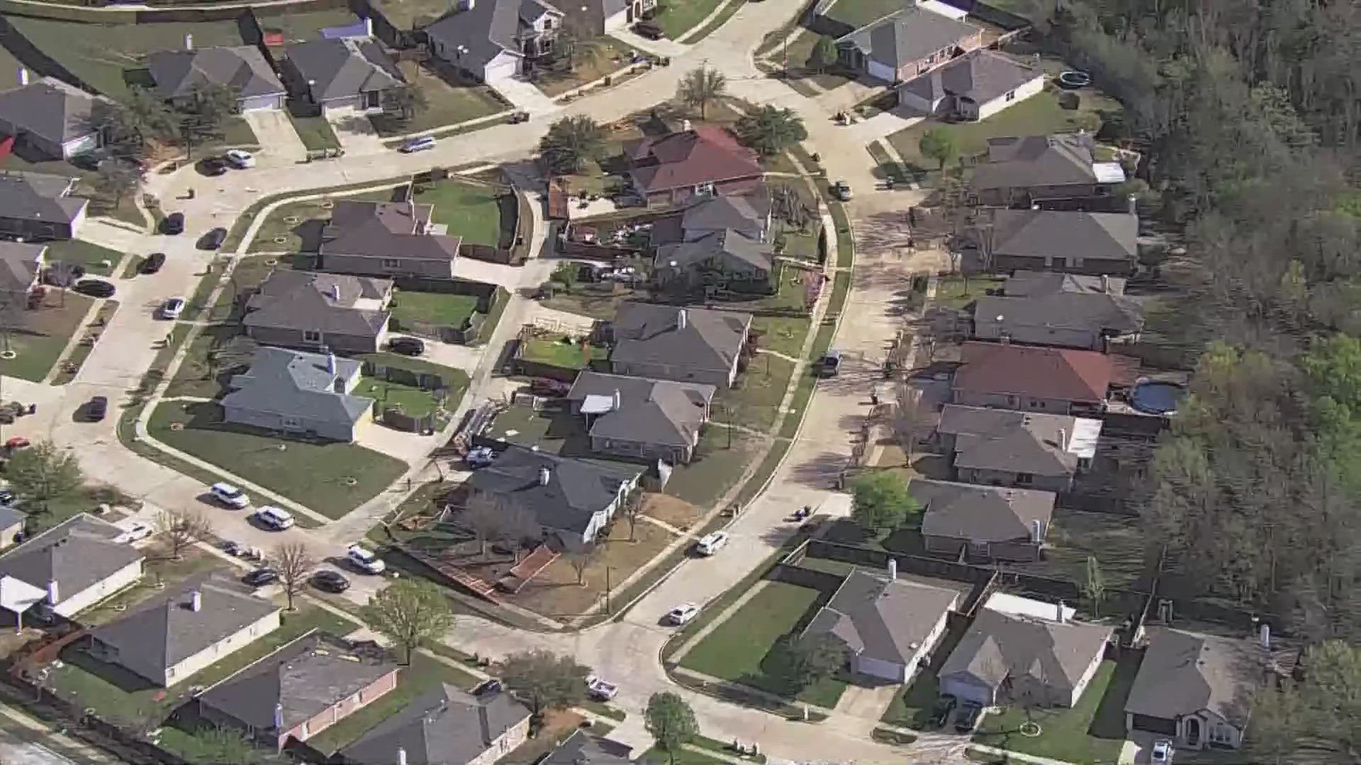 The Duck Creek area of Garland saw damage in Thursday night's storms. Here's a look from the sky from our helicopter.