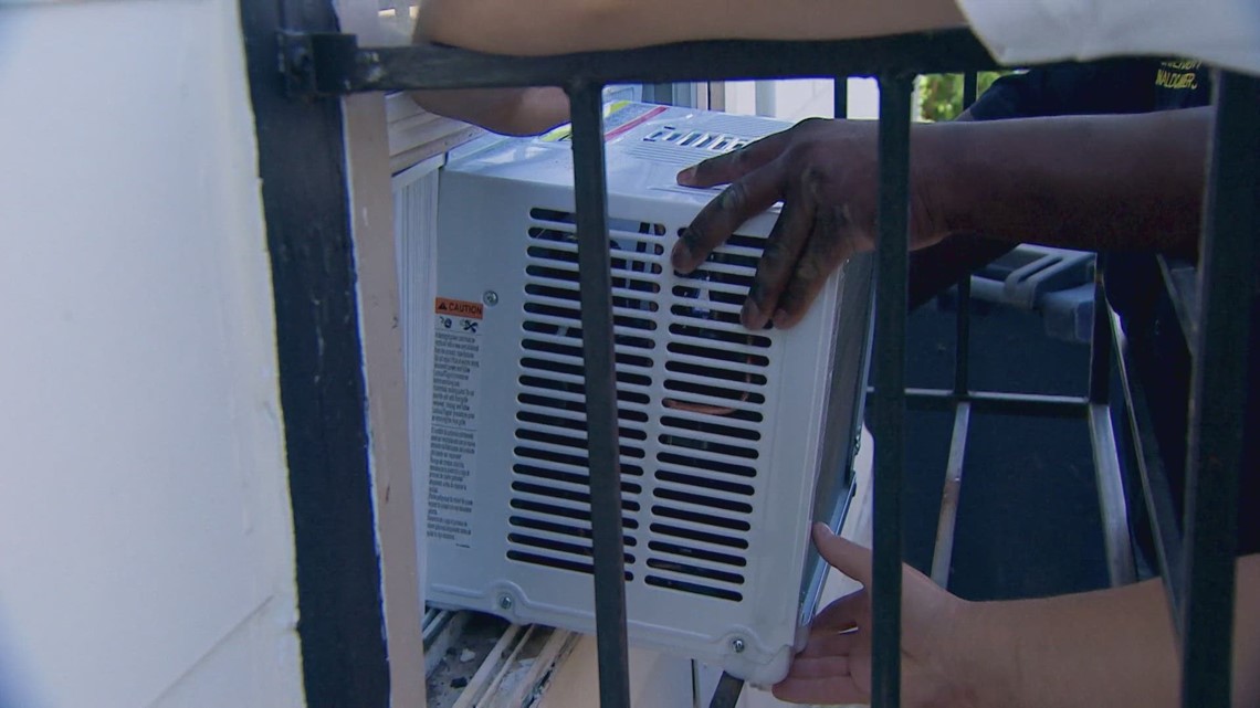 First responders install free AC units for Fort Worth families