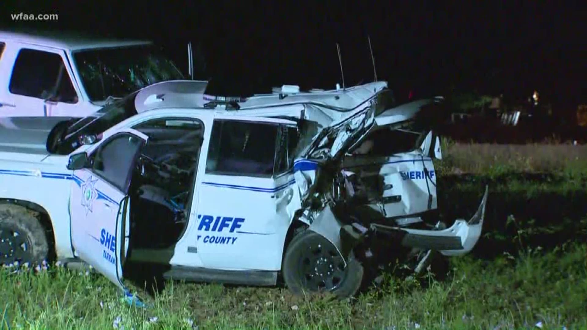 Tarrant County Sheriff deputy injured in crash taken to hospital
