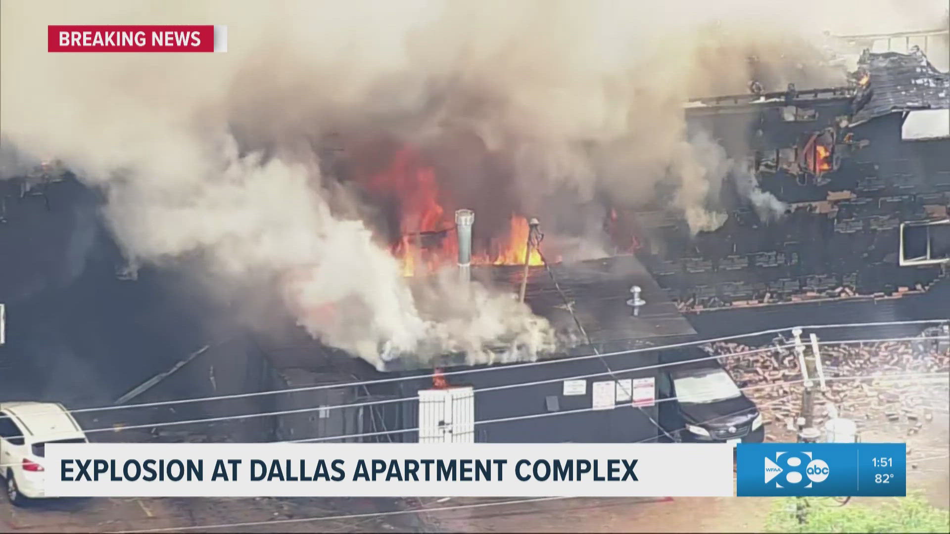 Firefighters battling massive fire at Dallas apartment complex ...