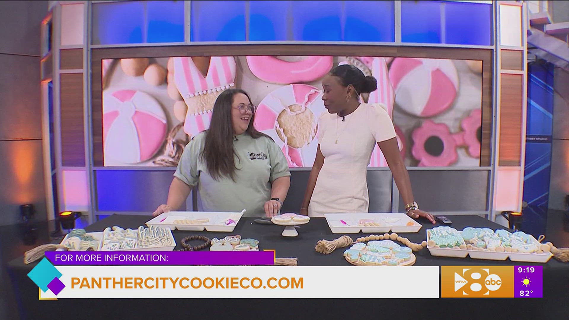 Deanna Lester shows us how to decorate cookies for a special occasion. Go to panthercitycookieco.com for more information.