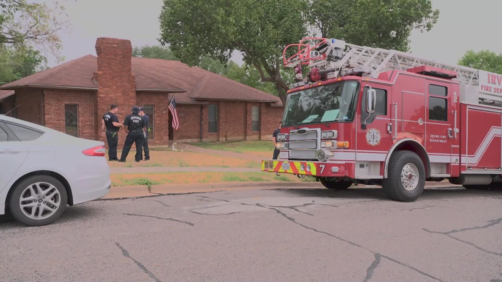 According to the Irving Fire Department, the carbon monoxide came from a gas powered generator that was running in the garage of the home.