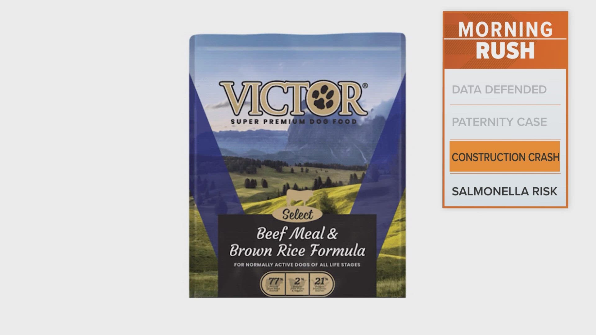 Voluntary recall for Victor dog food due to salmonella risk