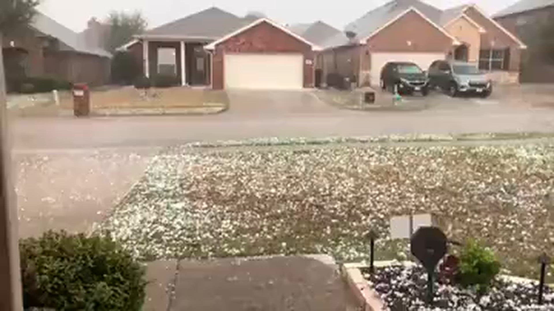 Hail in Little Elm | wfaa.com