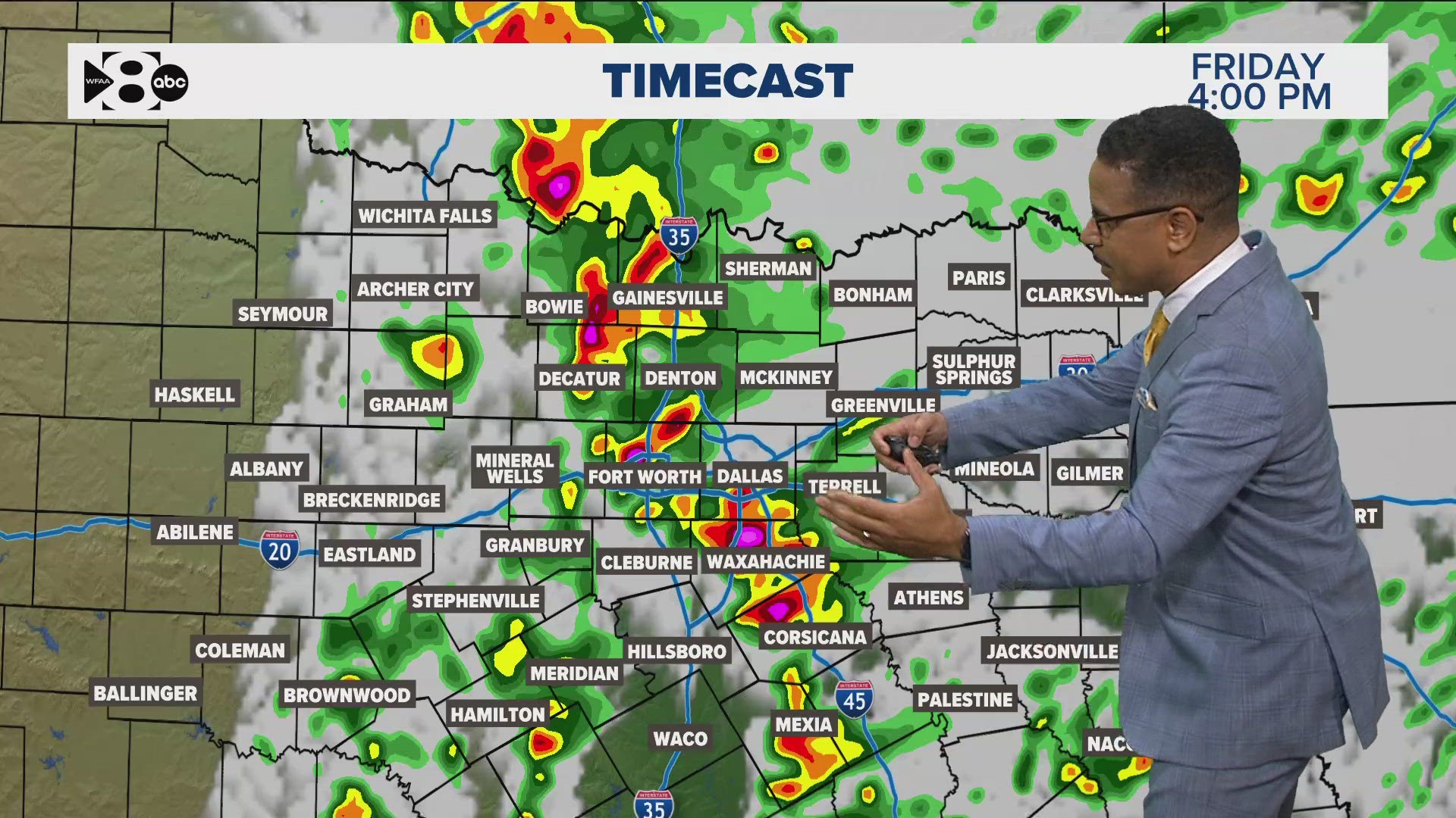 Greg Fields has a look at the North Texas weather forecast for Friday's rain and storms.