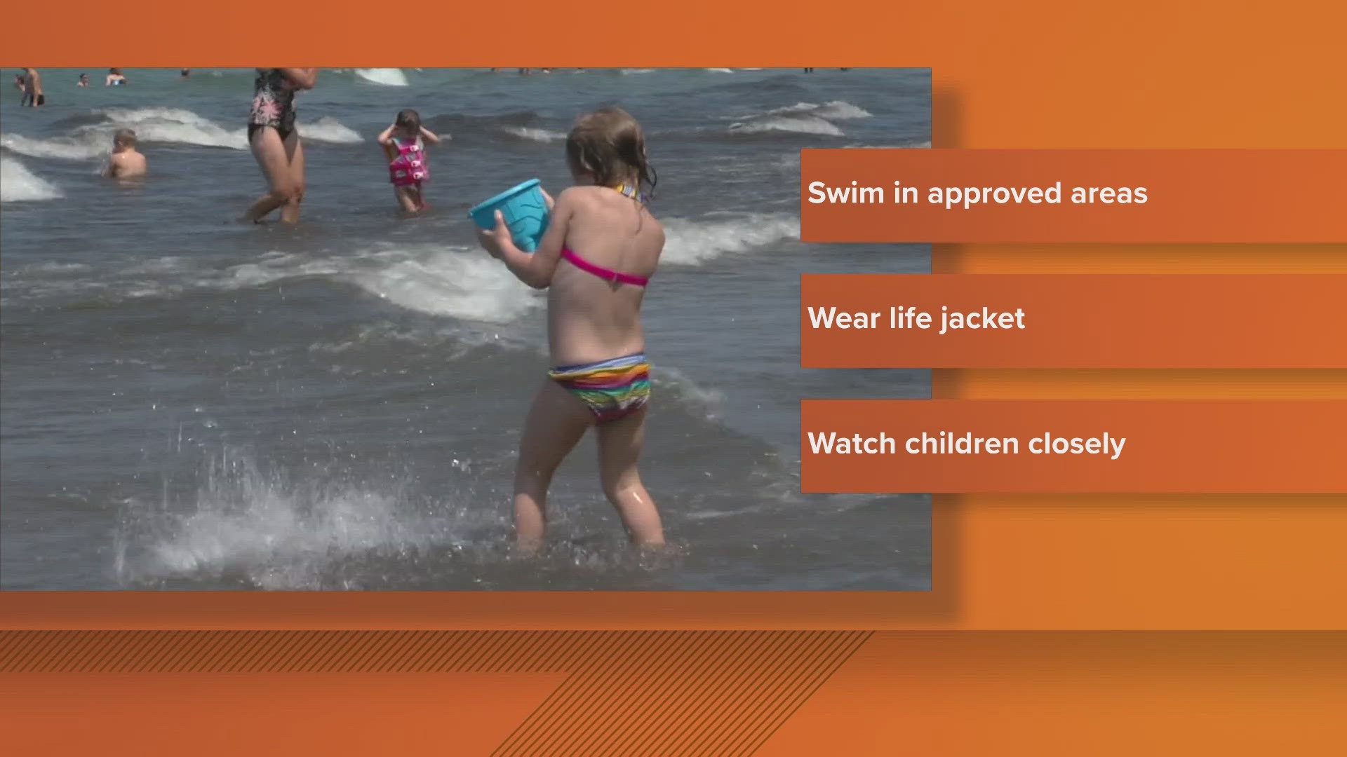 Experts suggest wearing a life jacket. 