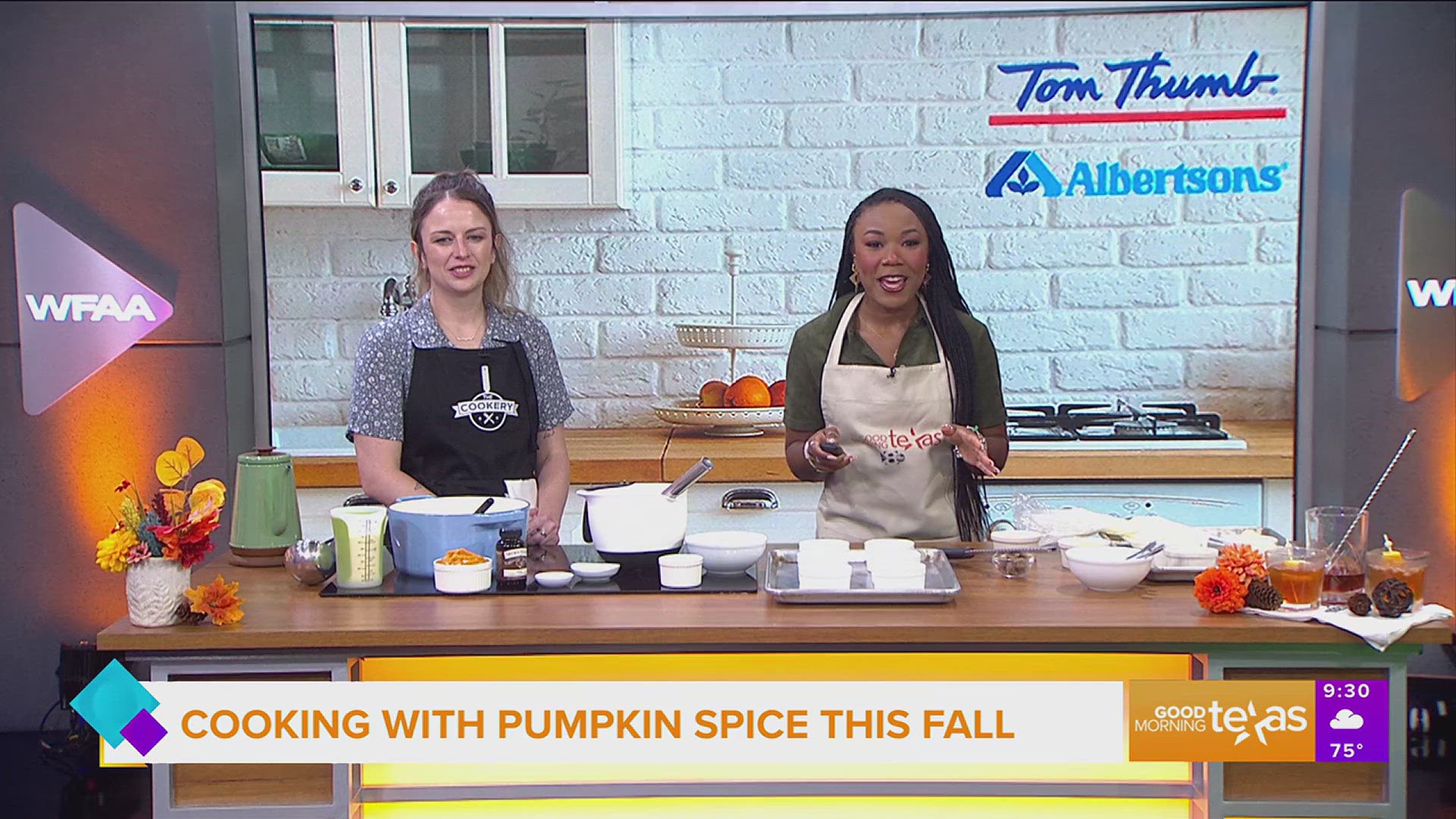 Katie Dean, DFW Manager at The Cookery Dallas, shows us how to make a pumpkin spice recipe perfect for Fall.