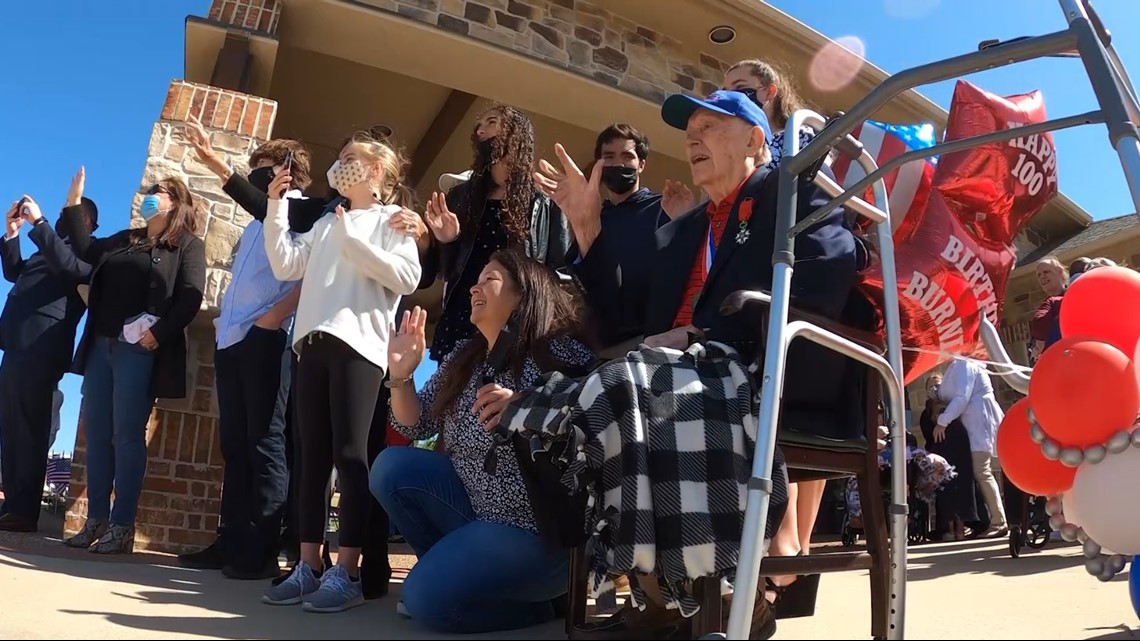 Family, community celebrates WWII veteran's 100th birthday with 100-vehicle parade in Frisco - Vimarsana News