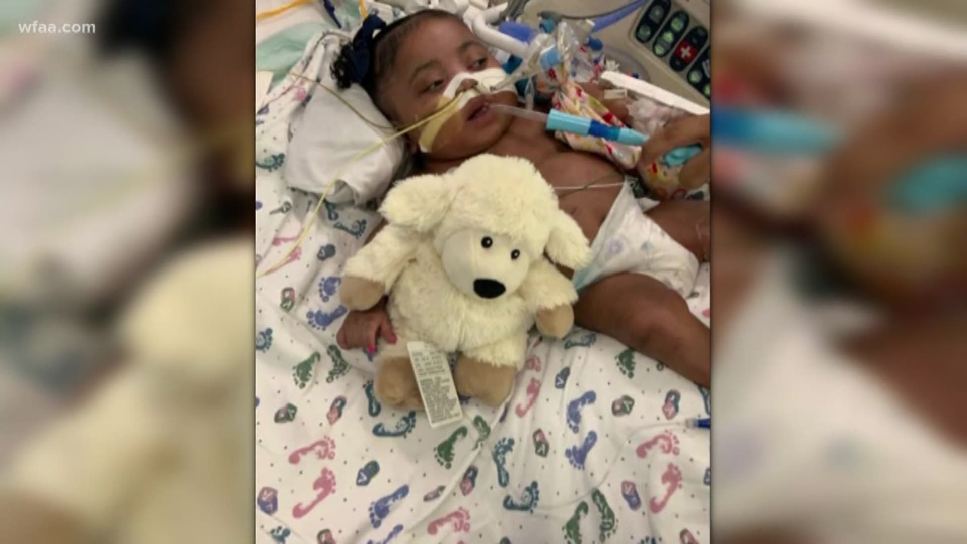 The family of 9-month-old Tinslee Lewis has been granted a temporary restraining order that will protect the baby from being taken off life support Sunday.
