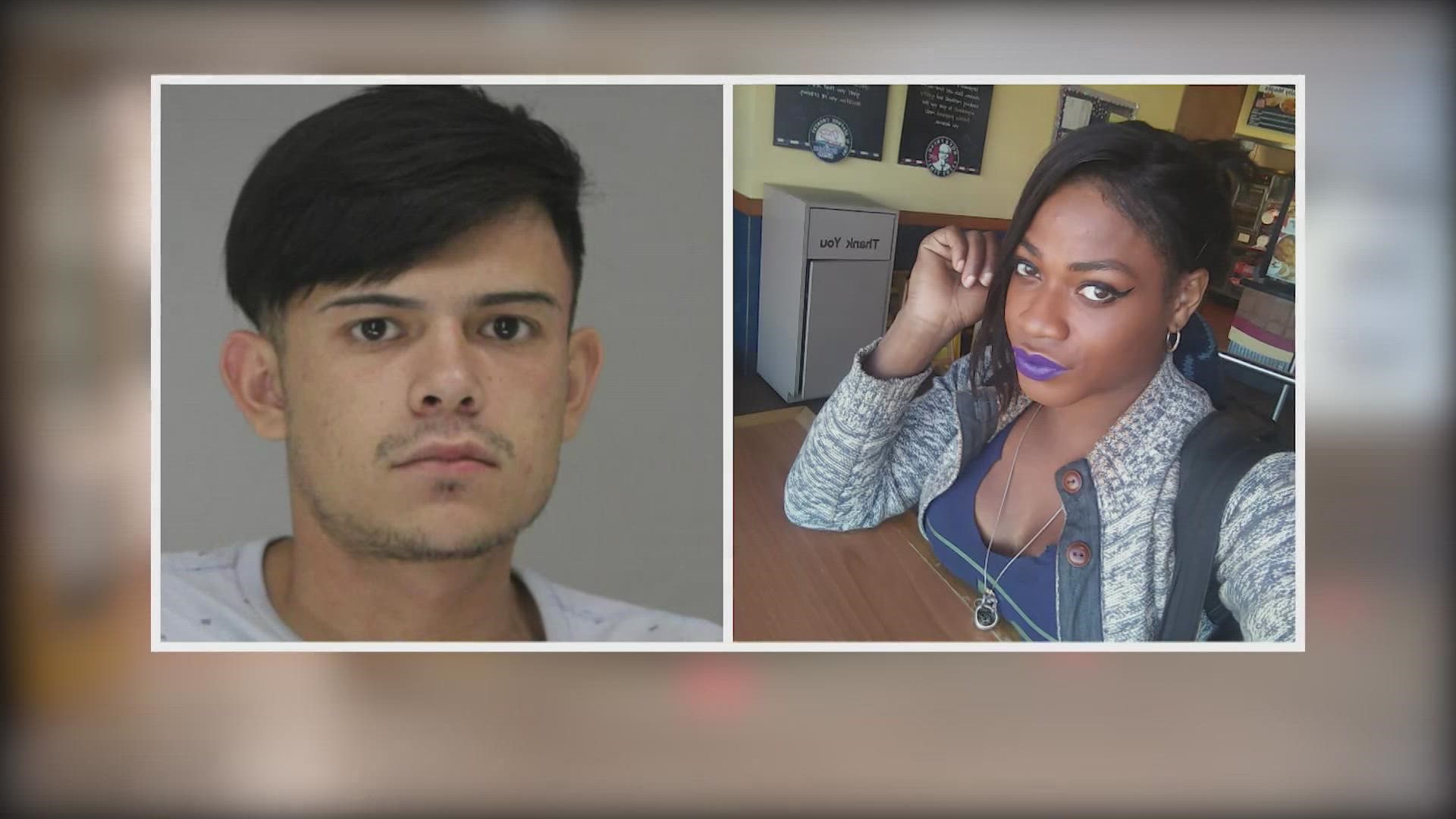 Ruben Alvarado is accused of killing Chynal Lindsey, 26, in June 2019.
