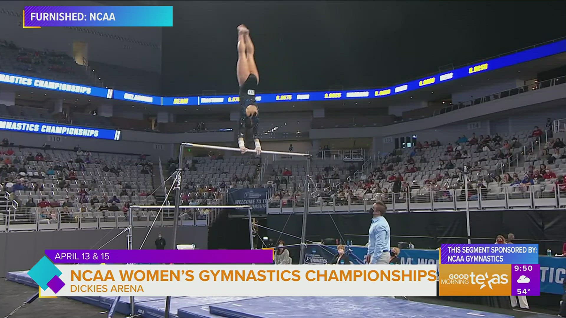 This segment is sponsored by NCAA Gymnastics.