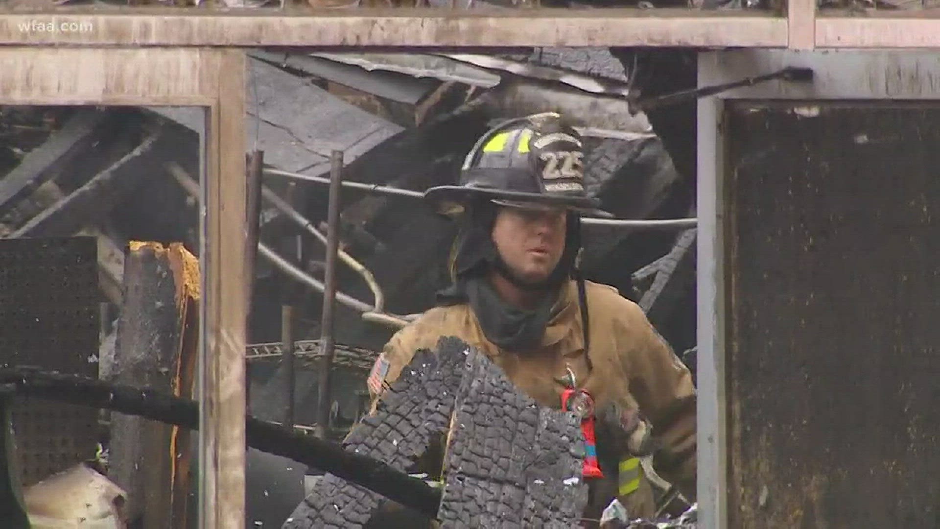 Fire destroys piece of Denton history