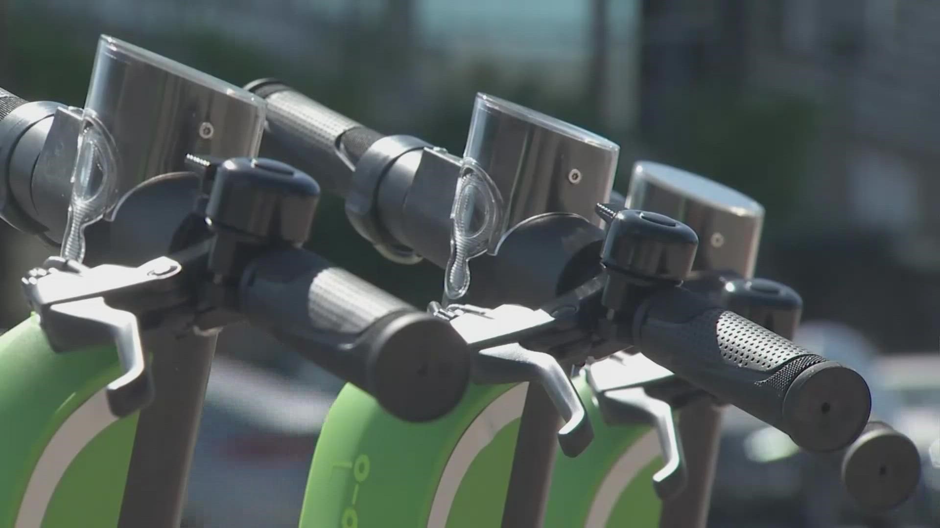 Envision Dallas, which provides services for the visually impaired, asks riders to park rental bikes and scooters correctly so they won't be obstacles on sidewalks.