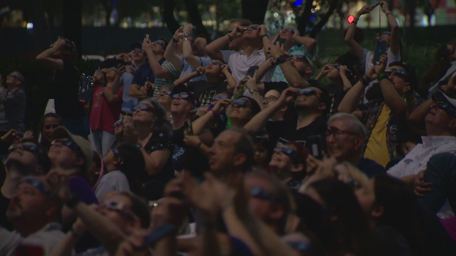 The eclipse brought together gatherings all across North Texas and other communties along its path on Monday afternoon.