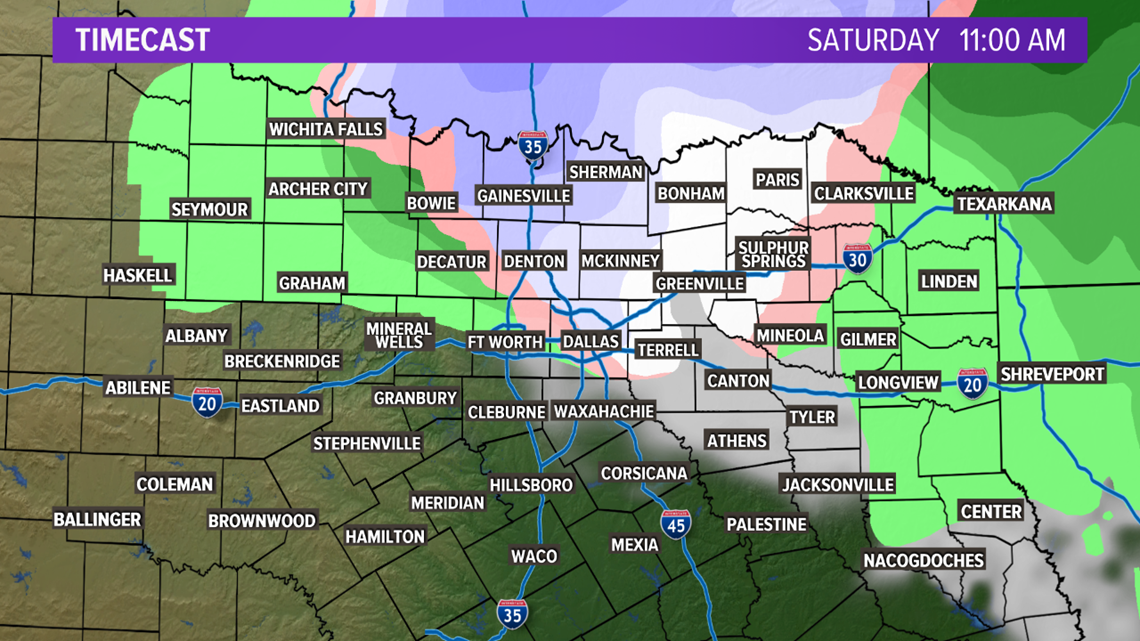 Could North Texas see snow this weekend?