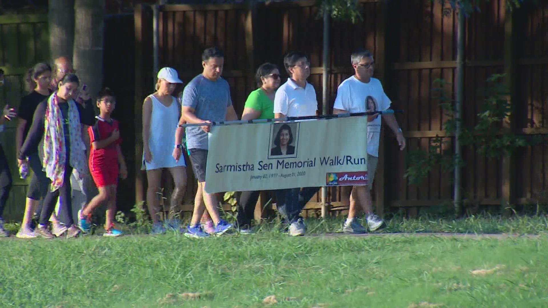 The memorial walk/run was held at Jack Carter Park to honor her life and stand for runner safety.