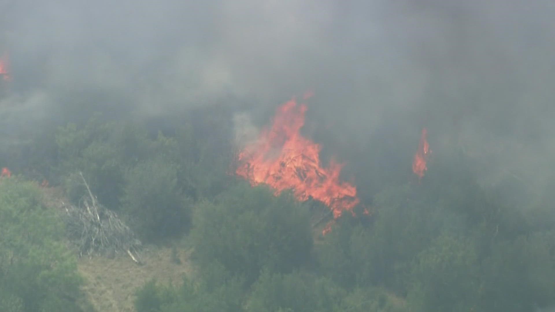 Possum Kingdom Lake fire What one resident witnessed