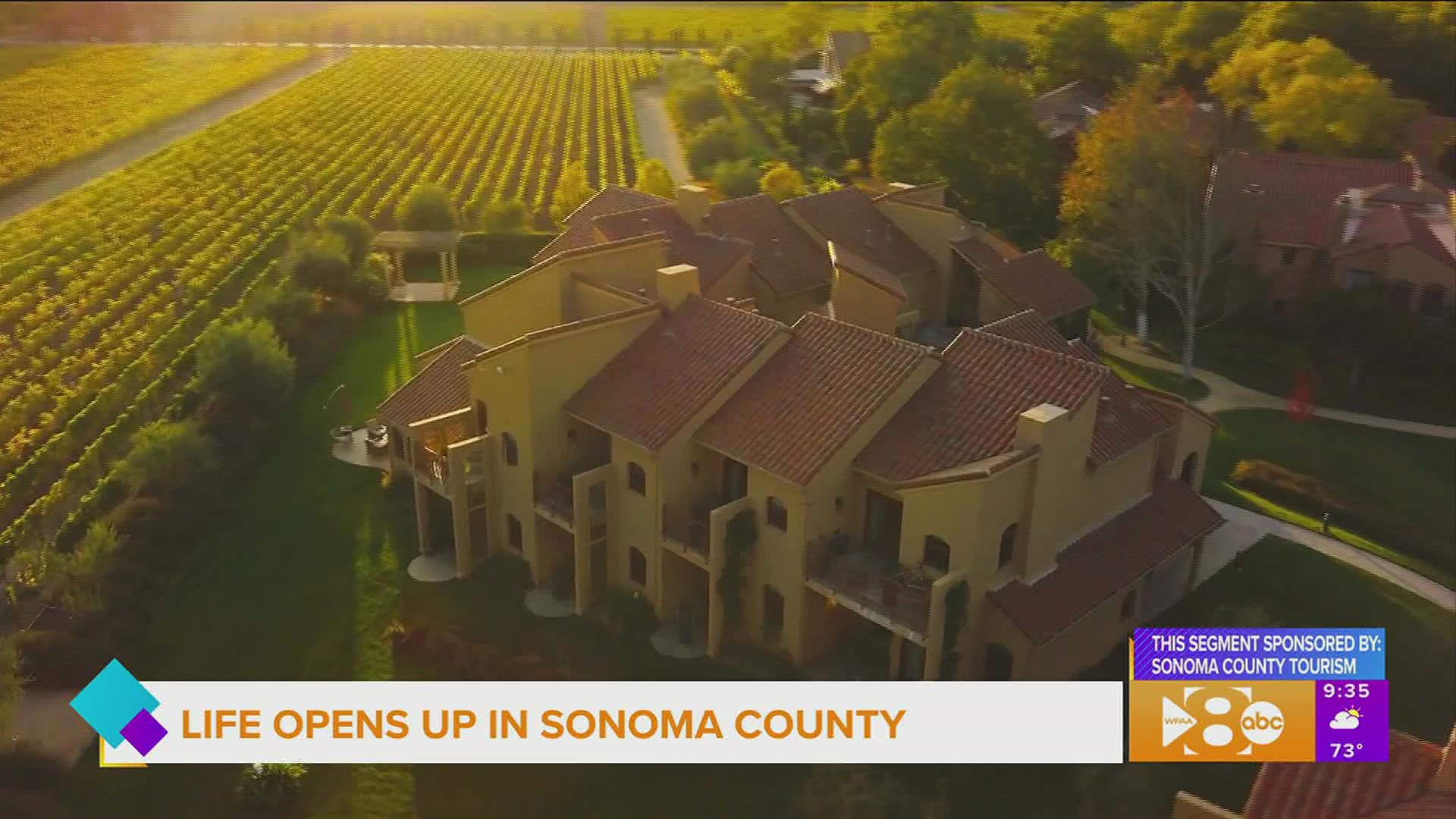 This segment is sponsored by Sonoma County Tourism
