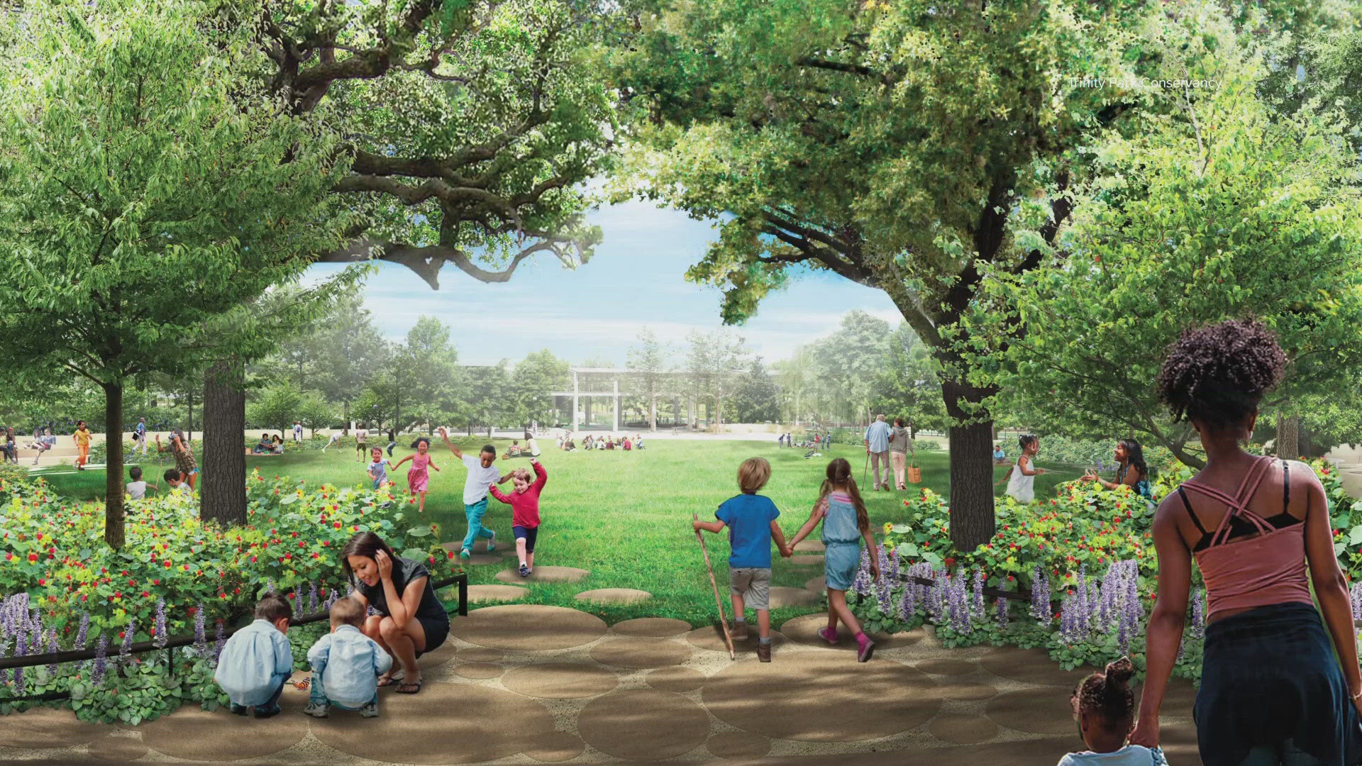 The park will be the largest riverfront park in Dallas.