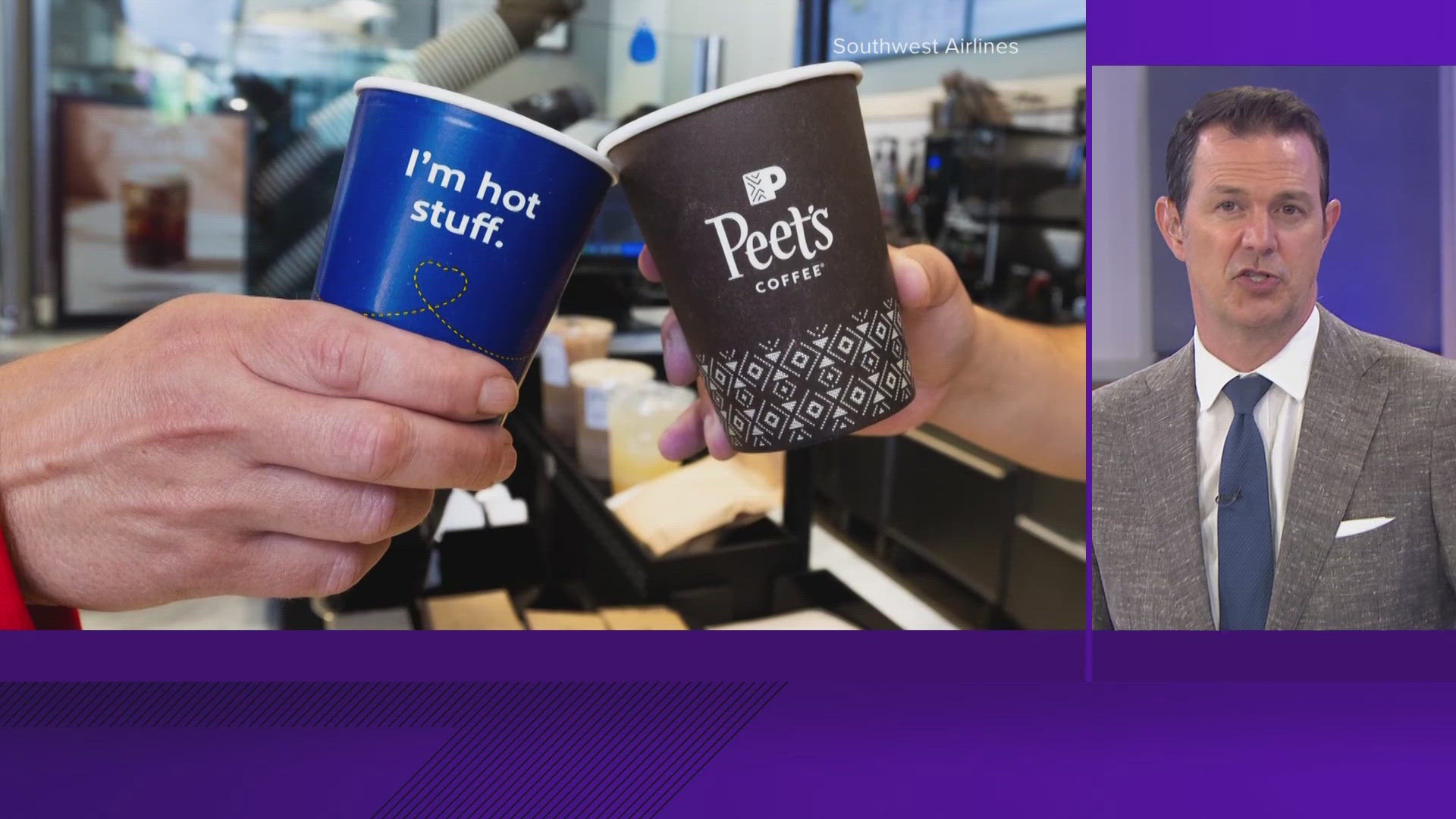 Beginning August 13, Southwest will begin serving Peet's Coffee on flights.