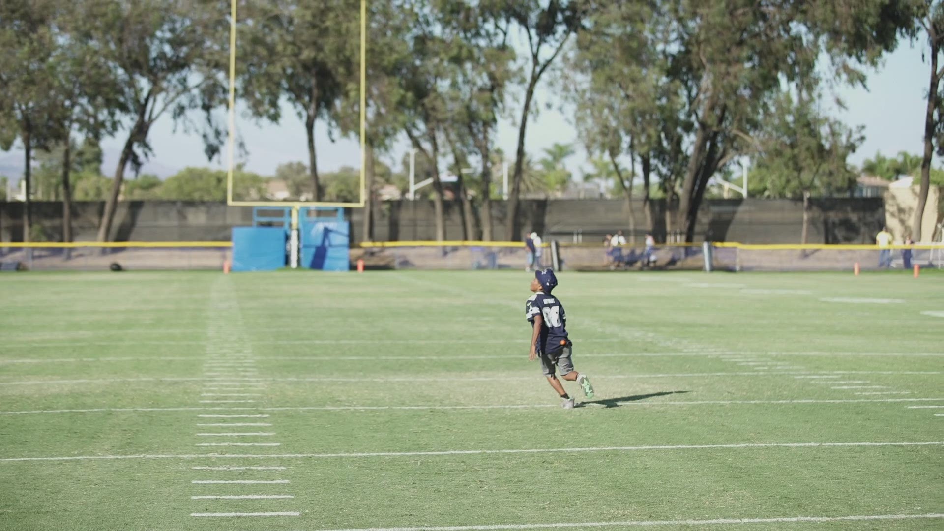 Nine-year-old Joshua Williams was overcome with emotion when Cowboys wide receiver Dez Bryant pulled him from the crowd and played catch with him Tuesday after practice.