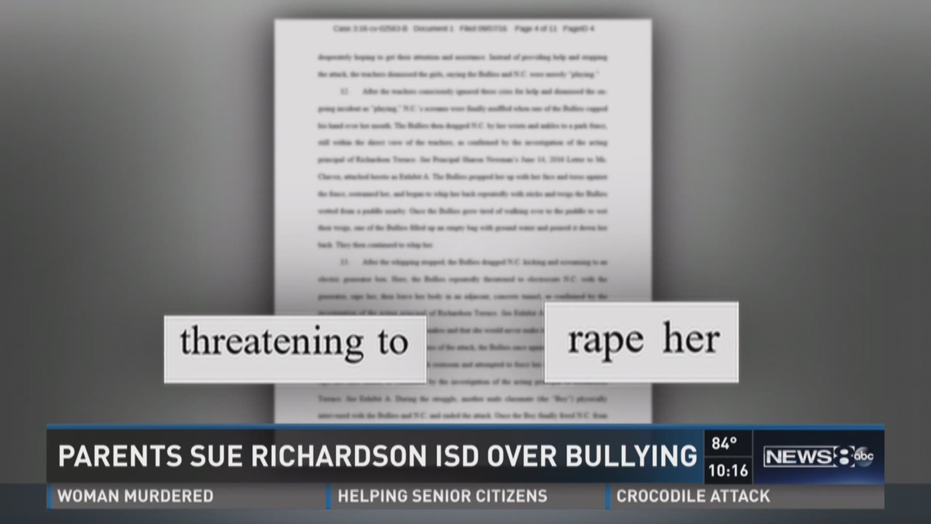 Parents sue Richardson ISD over bullying