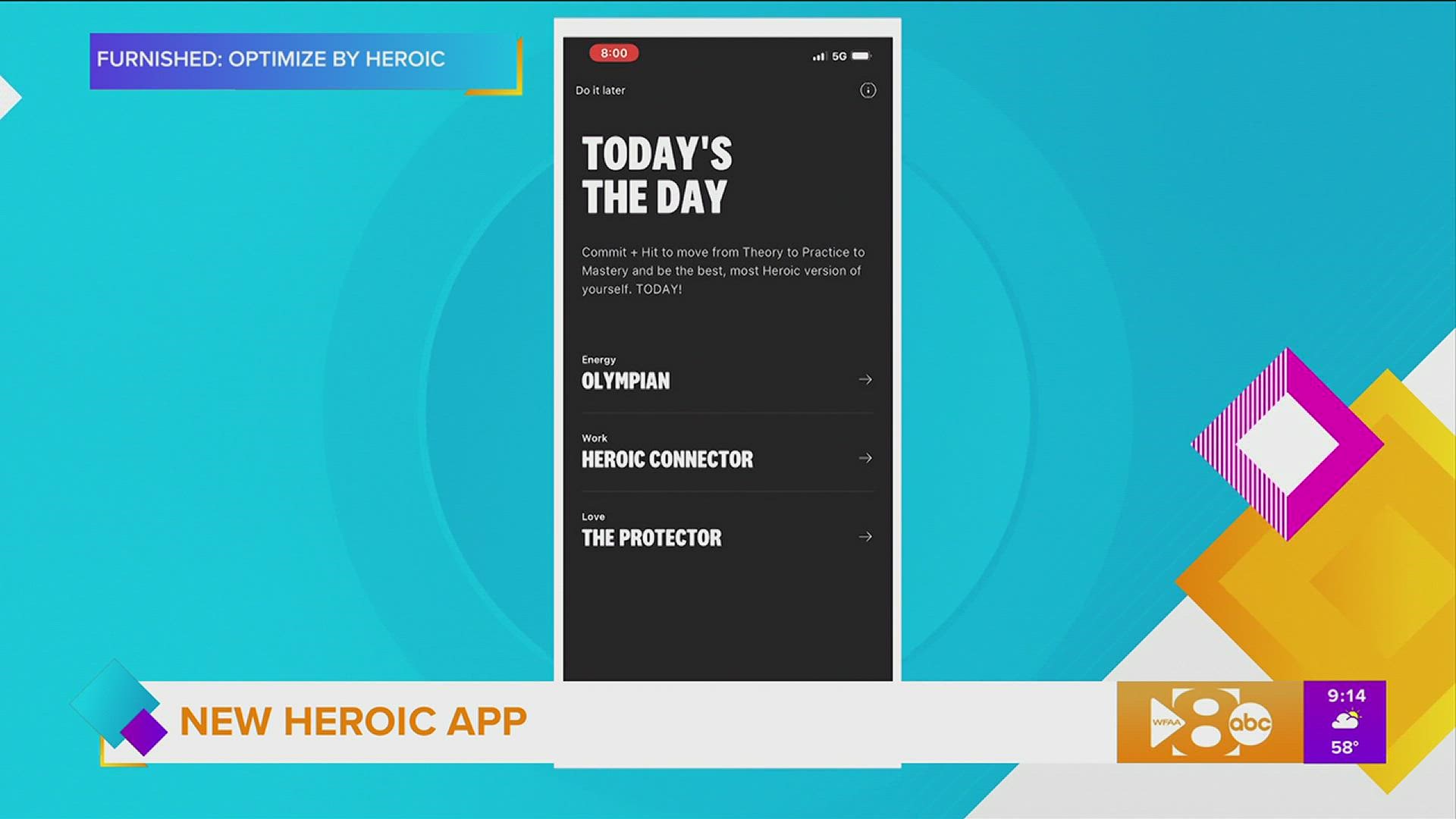 Olympian, Lauren Gibbs, talks about her new app, “Heroic” aimed to help people achieve their goals.