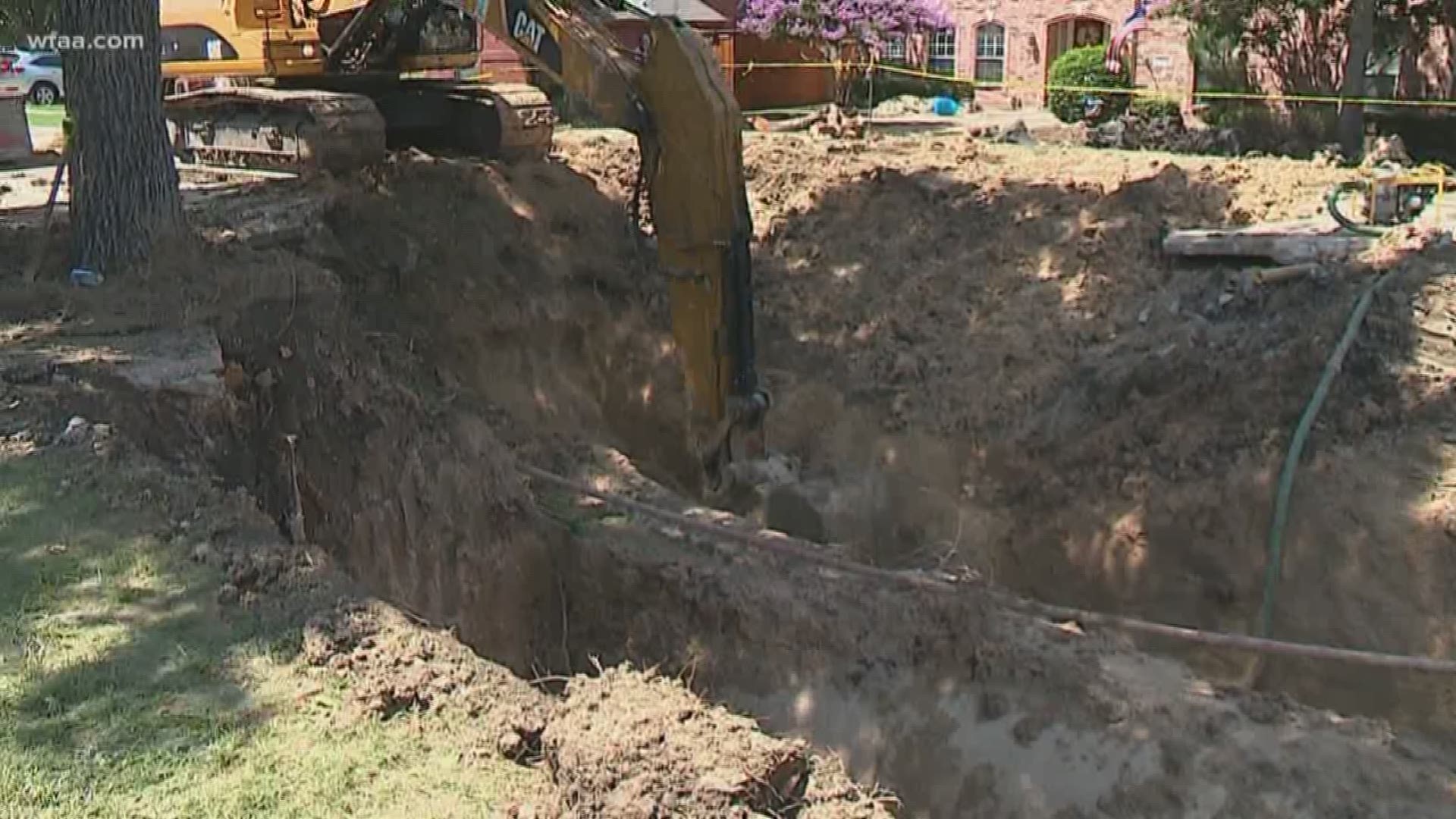 Crews working to repair broken water line in Richardson