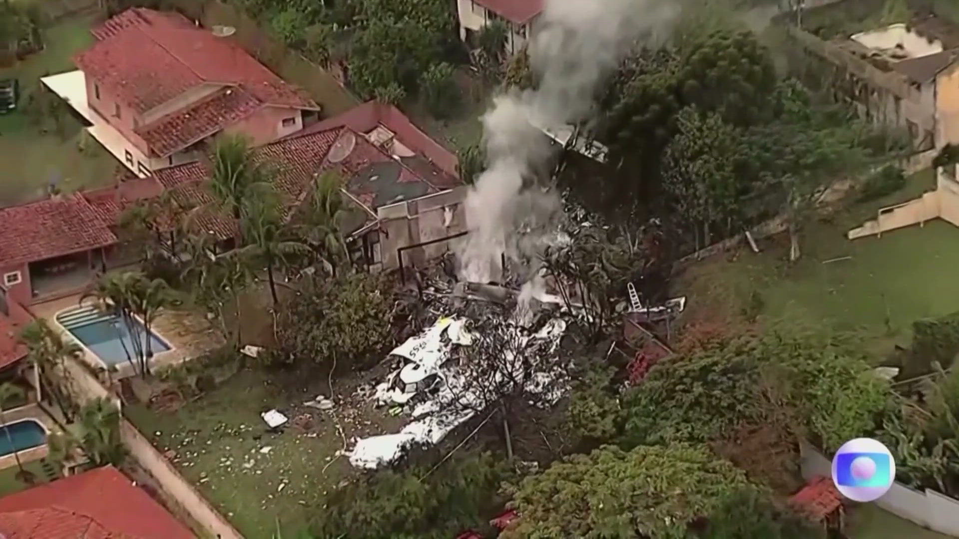 Brazilian television network GloboNews showed footage of the plane drifting downward vertically, spiraling as it fell.