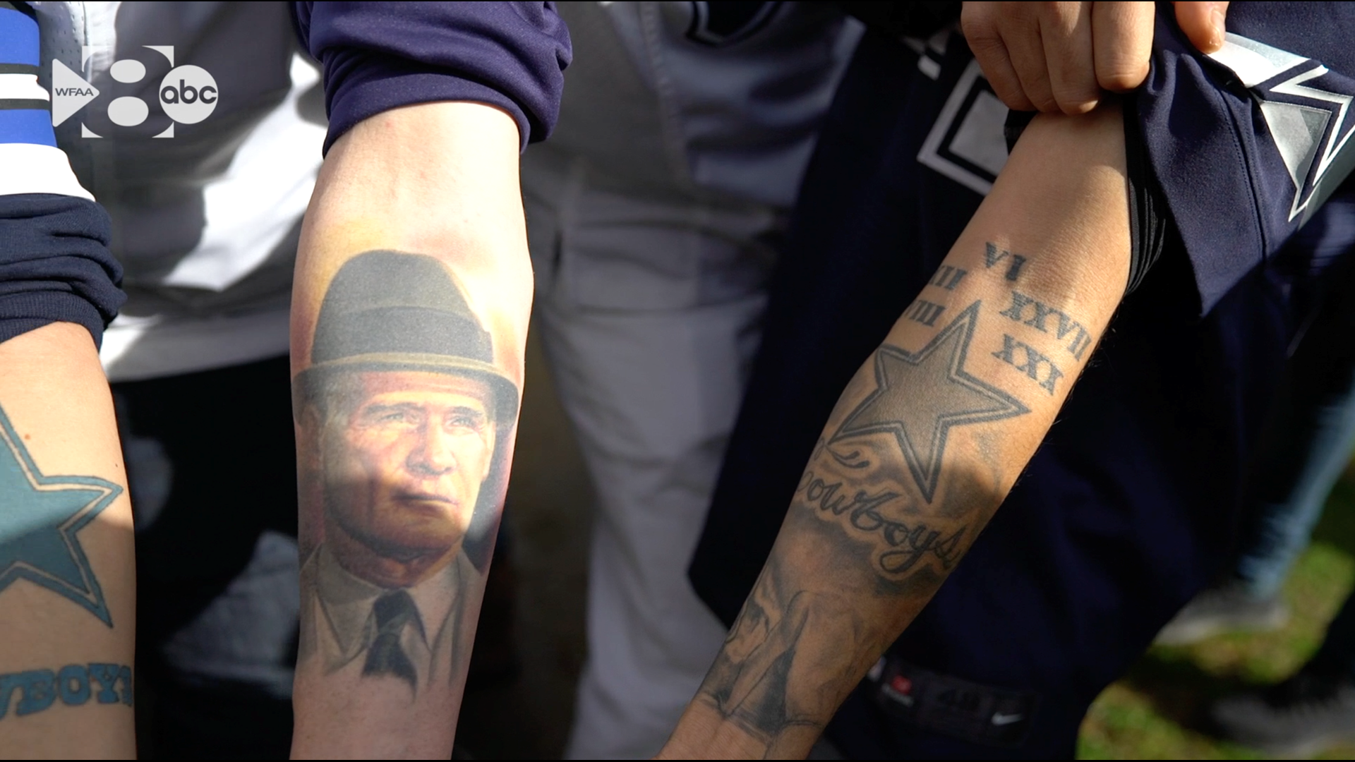 Ryan Weikum's childhood hero was Tom Landy, so he spent 13 hours under the needed getting the coaching legend tattooed on his arm.