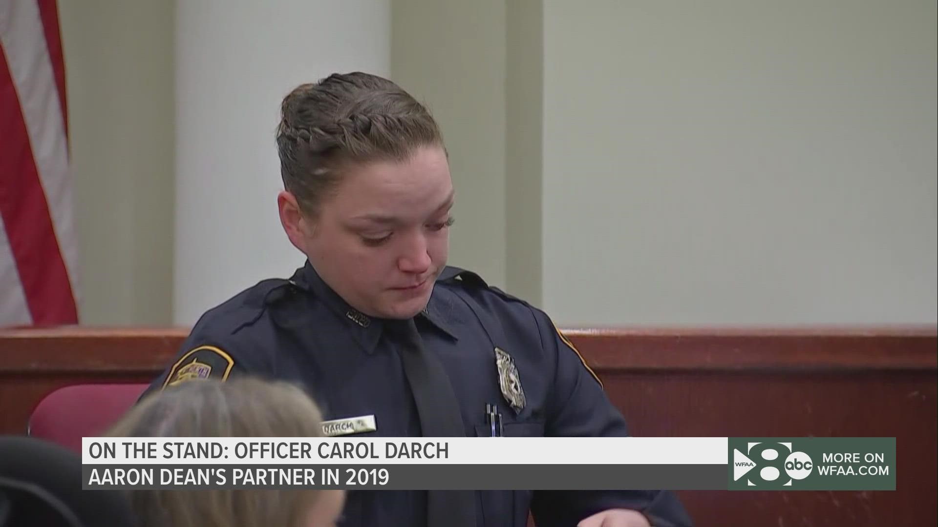 Officer Carol Darch, who was the partner of Aaron Dean the night Atatiana Jefferson died, took the stand in his murder trial last week.