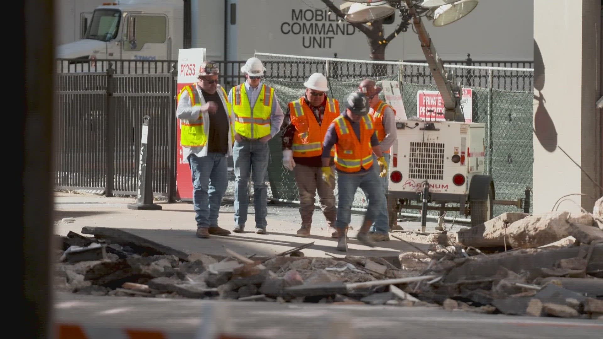 The natural gas distribution company says its system was not involved in Monday's Fort Worth hotel explosion.