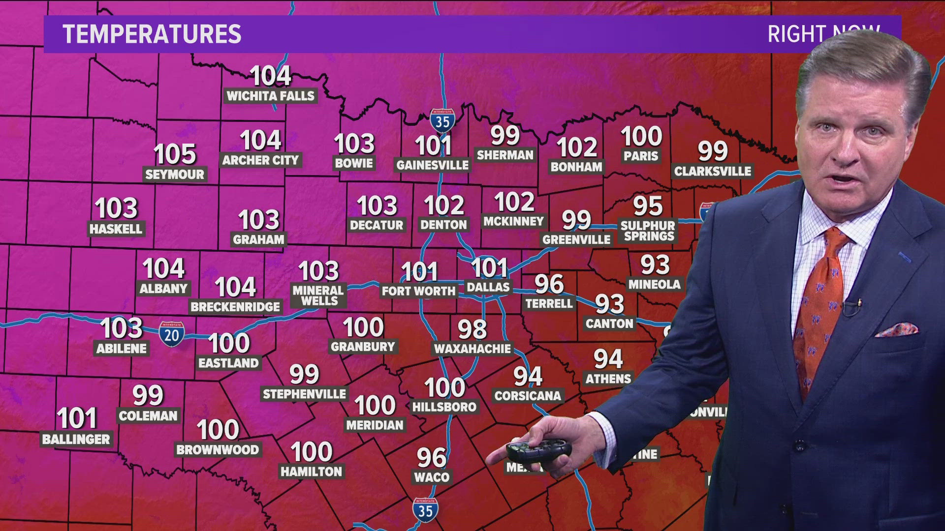 Highs to begin the month of August are back to what we expect for this point in the summer.