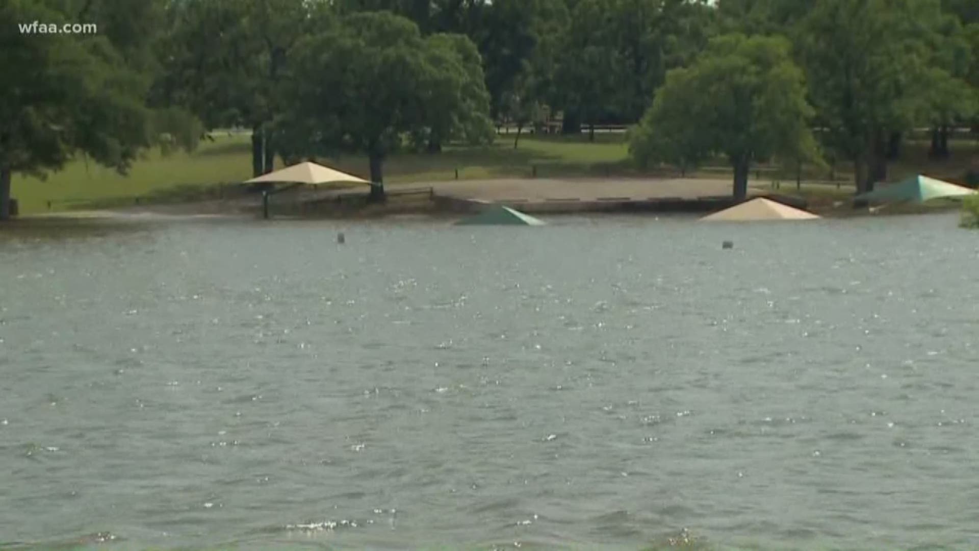 Grapevine Lake among North Texas lakes partially shut down for holiday weekend due to high water levels.