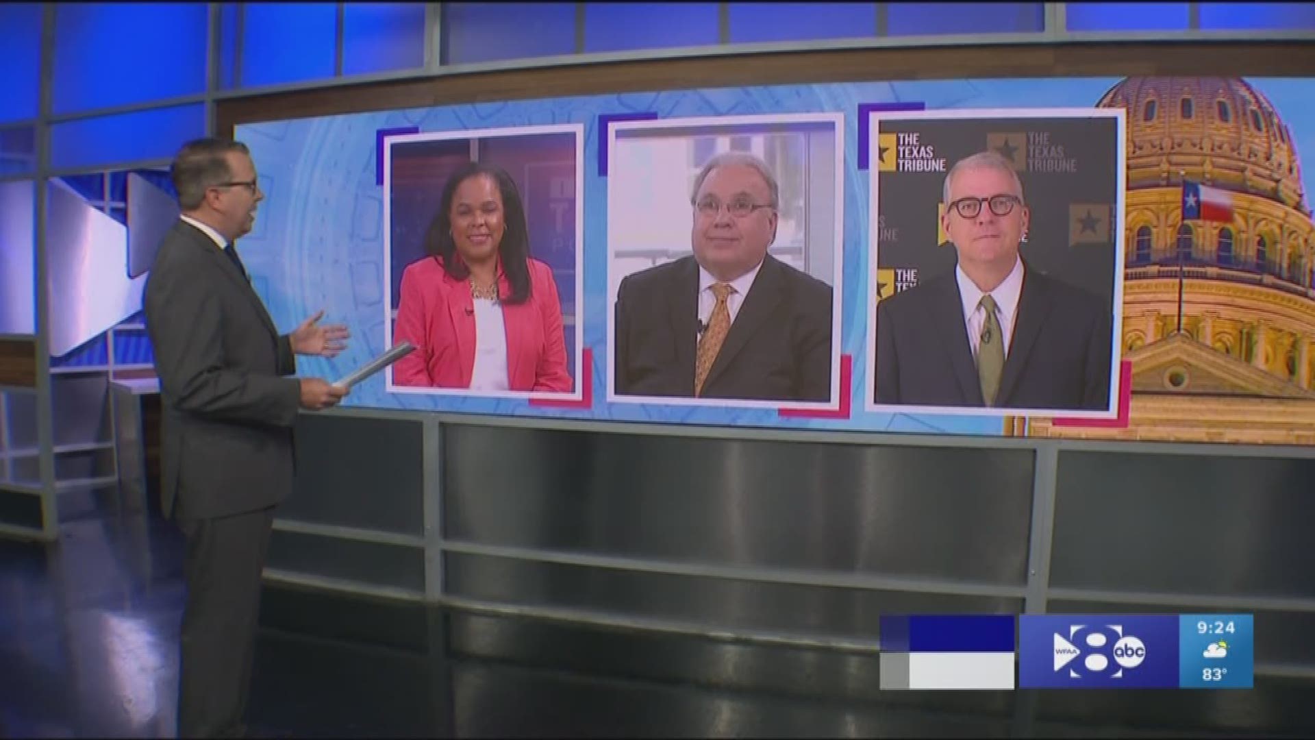 Reporters Roundtable puts the headlines in perspective each week. Host Jason, Bud and Ross returned along with Berna Dean Steptoe, WFAA's political producer.