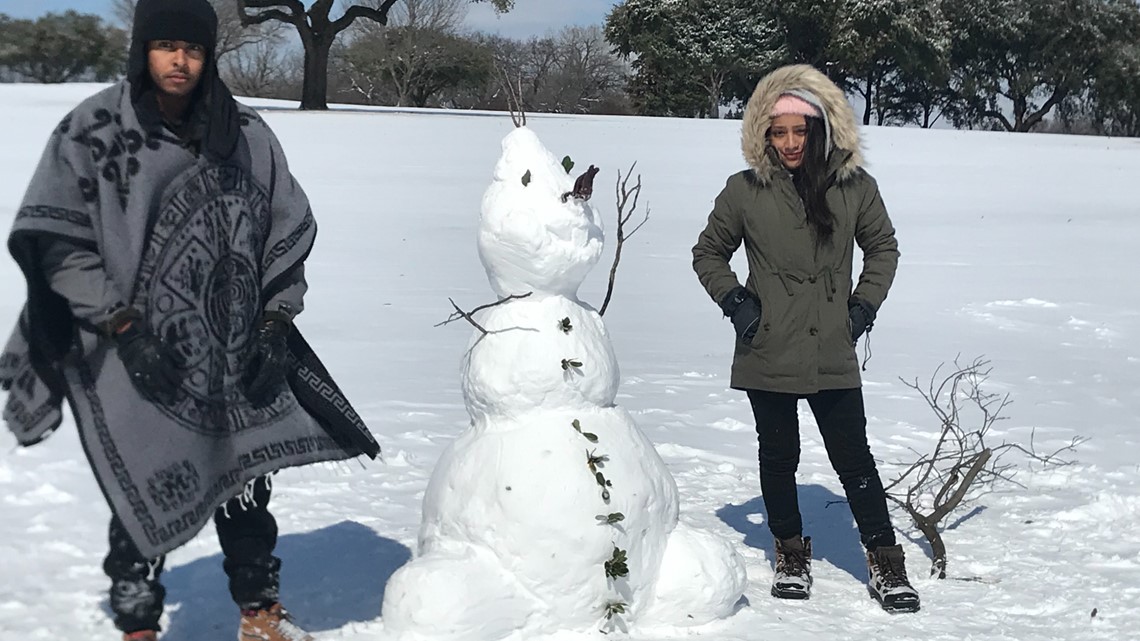 Snowfall in North Texas provides picturesque playground ...