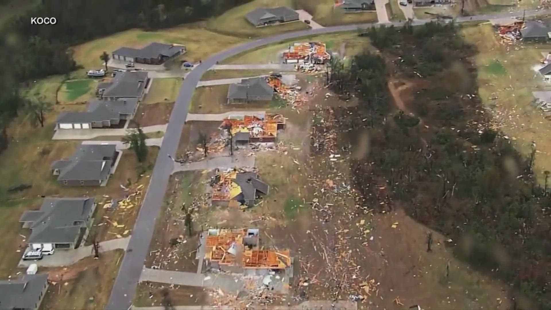 The Oklahoma City area was hit by severe storms over the weekend.