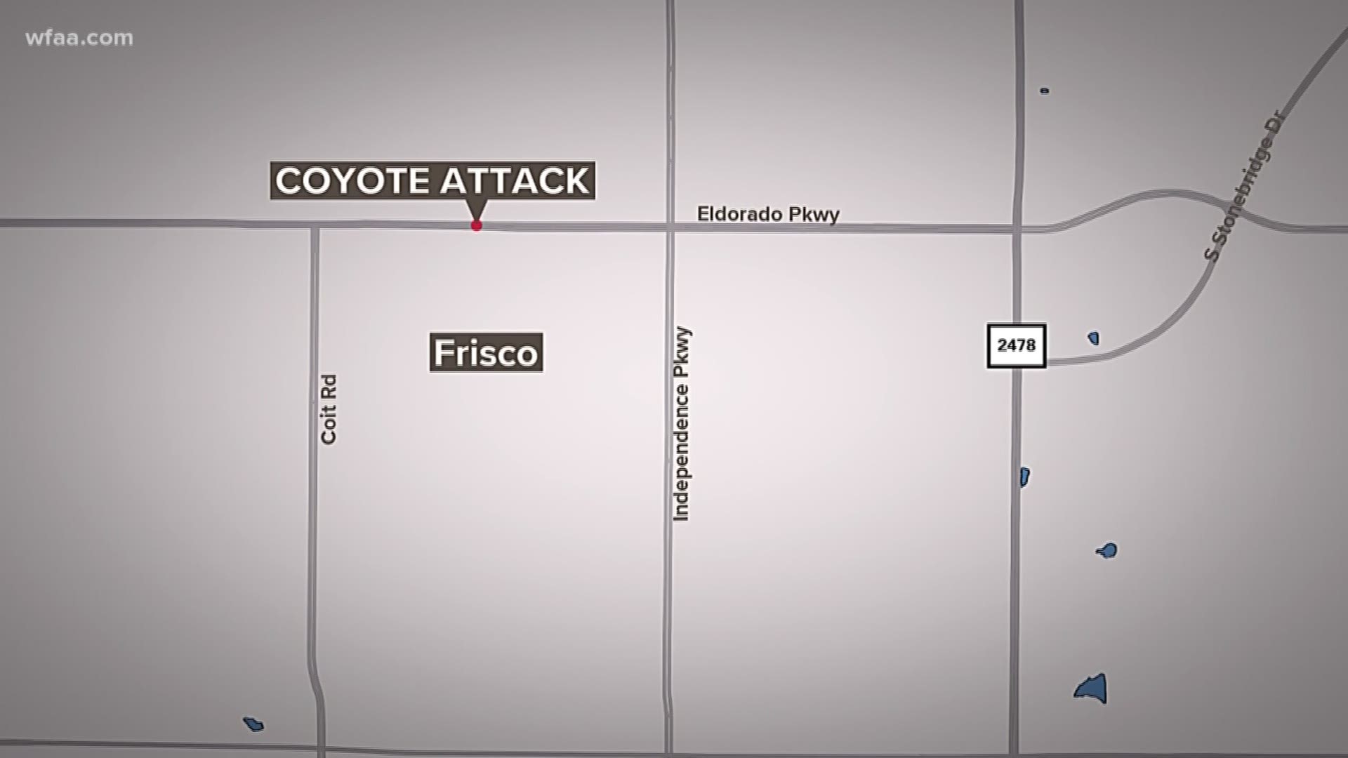 At least seven sightings or attacks have been reported in the Frisco area along Eldorado Parkway since October.