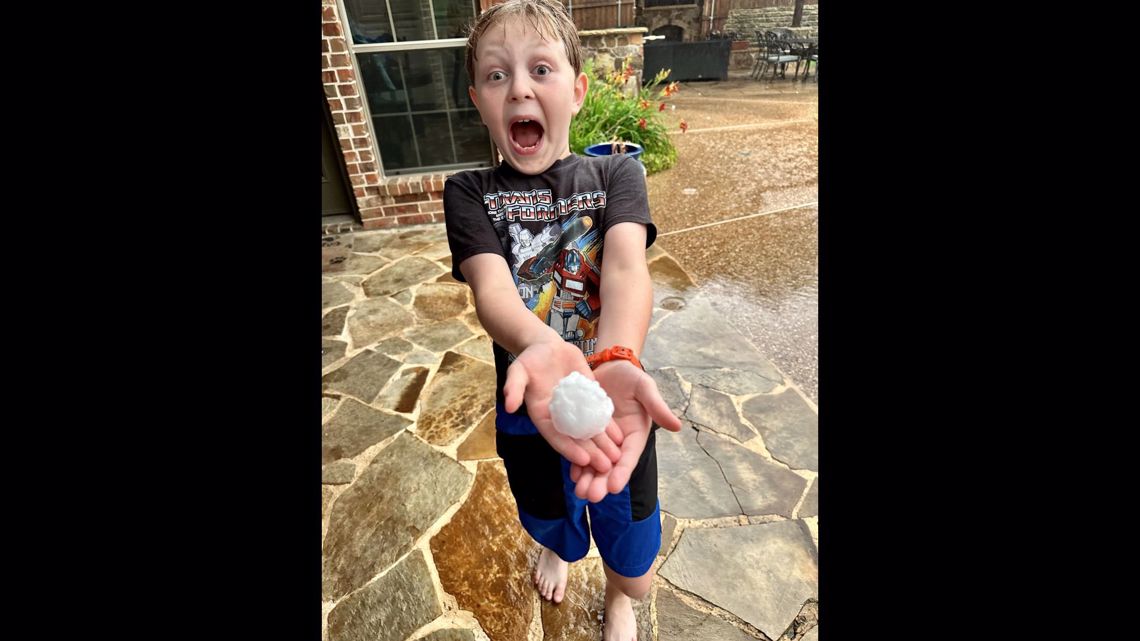 Large hail falls across North Texas as severe storms move in | wfaa.com