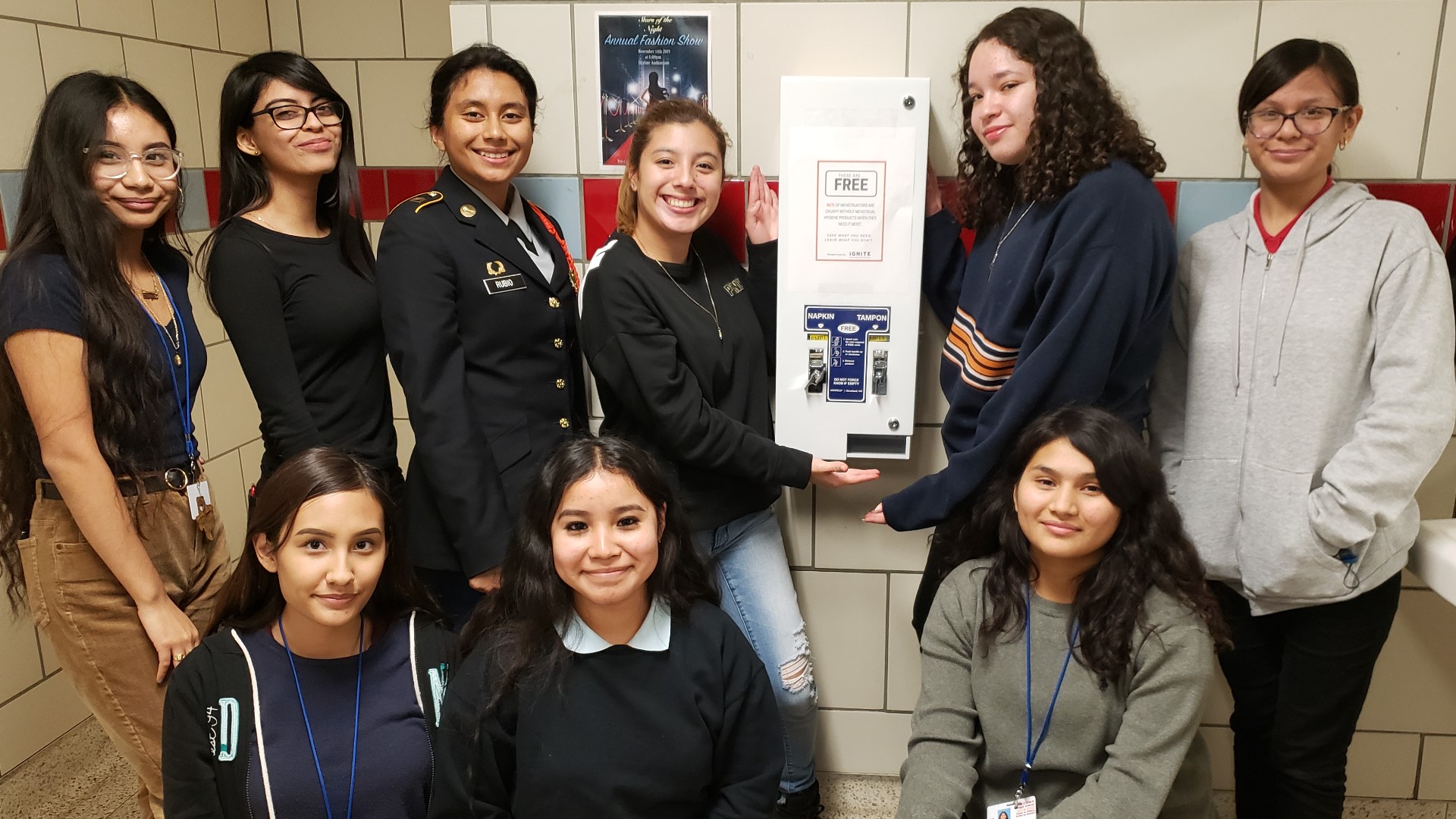 They wondered why tampons and pads were not available for free to students in school bathrooms. So, they lobbied the district and got policy changed.
