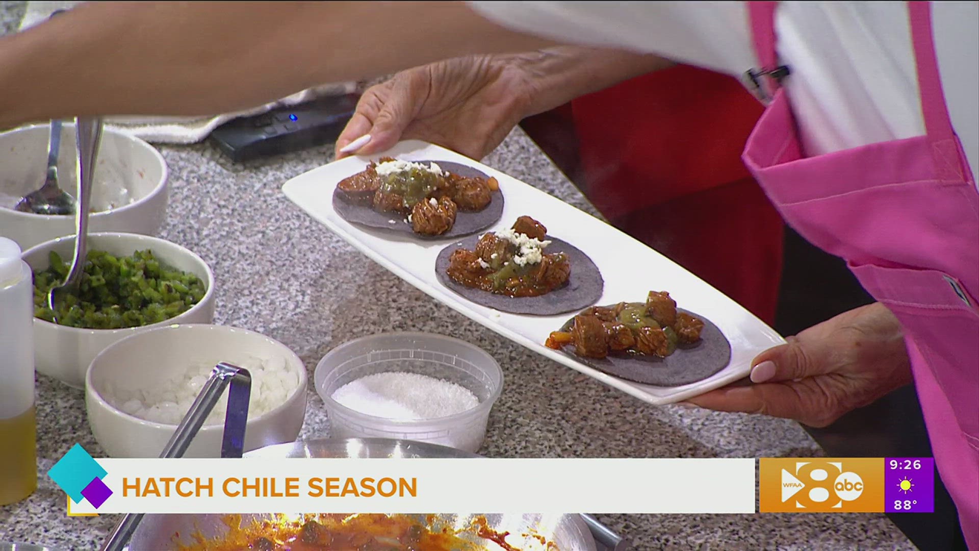 Mi Dia From Scratch Chef Gabriel DeLeon whips up a hatch chile dish. Go to midiafromscratch.com for more information.