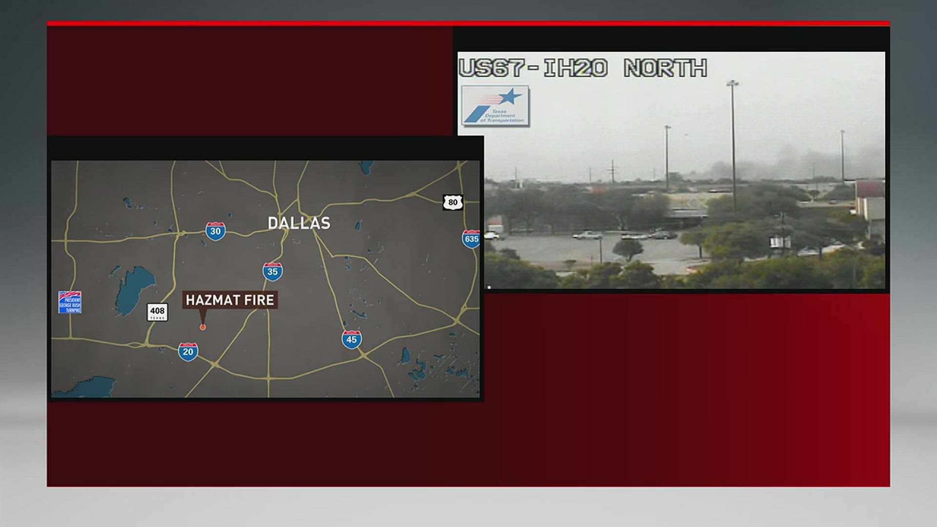 Hazmat team responding to Dallas warehouse fire