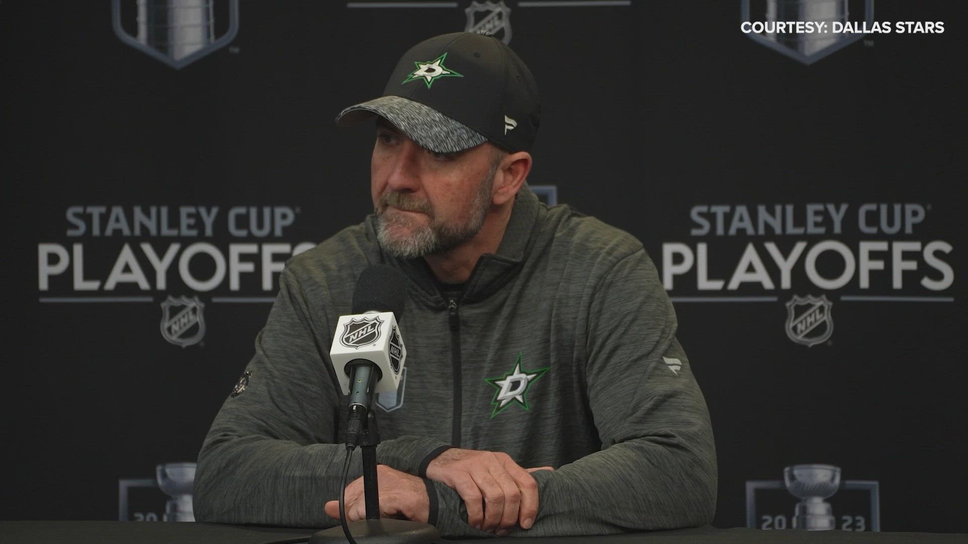 Stars head coach Peter DeBoer talks power play success, not having to play the Avalanche in the 2nd round and what he expects from his team moving forward.