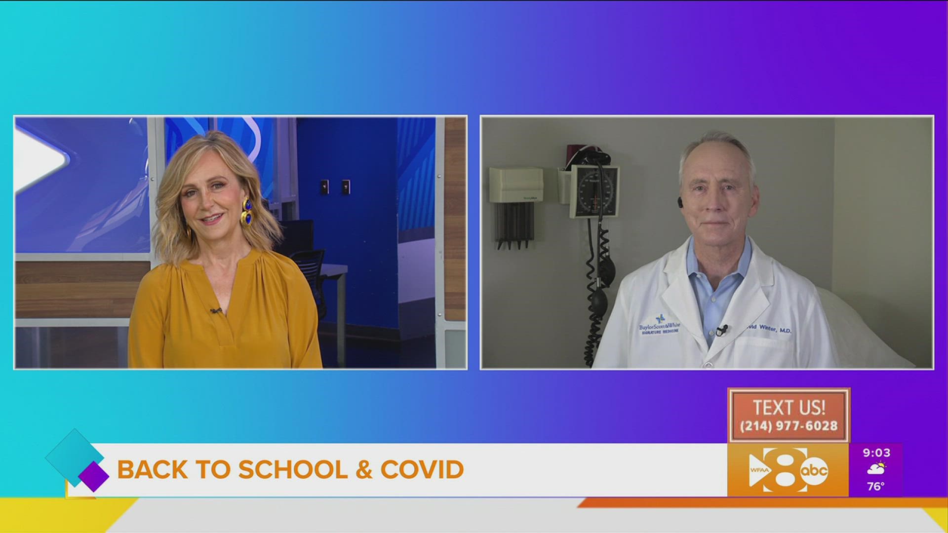 Dr. Winter joins to answer our GMT viewers' questions about COVID-19 as their kids head into the school year.