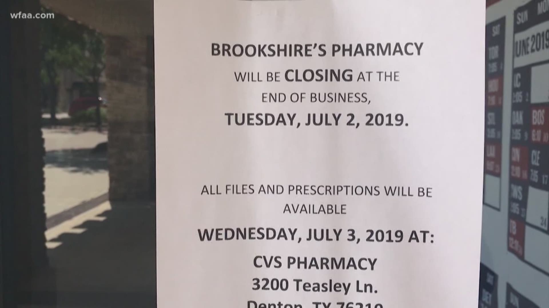 For people living near a Brookshire's Food & Pharmacy in Denton, food may be a lot harder to find.