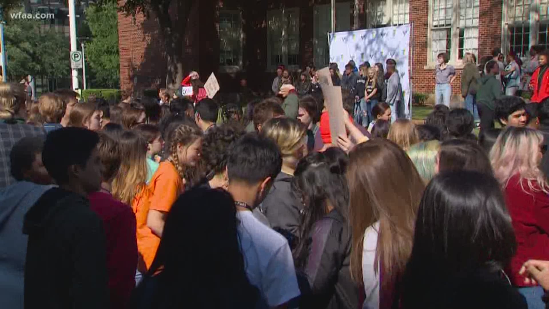 Local students walk out on Columbine anniversary