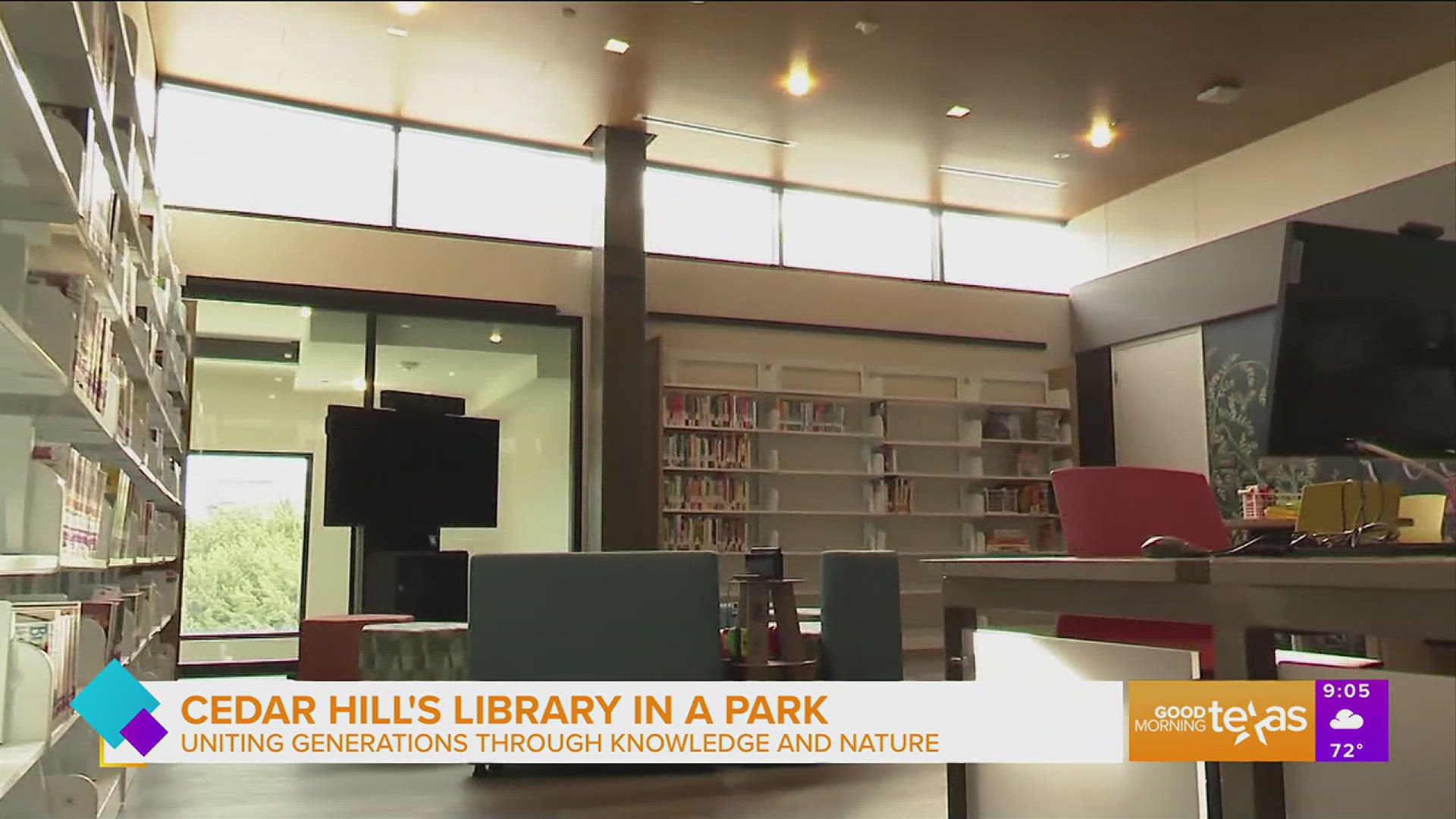 Paige takes us to Cedar Hill's "Library In a Park" ahead of their ribbon cutting ceremony.