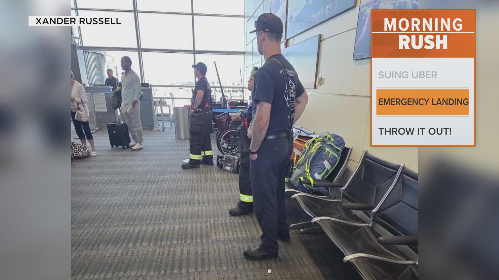 An American Airlines flight made an emergency landing after a passenger's device caught fire. 