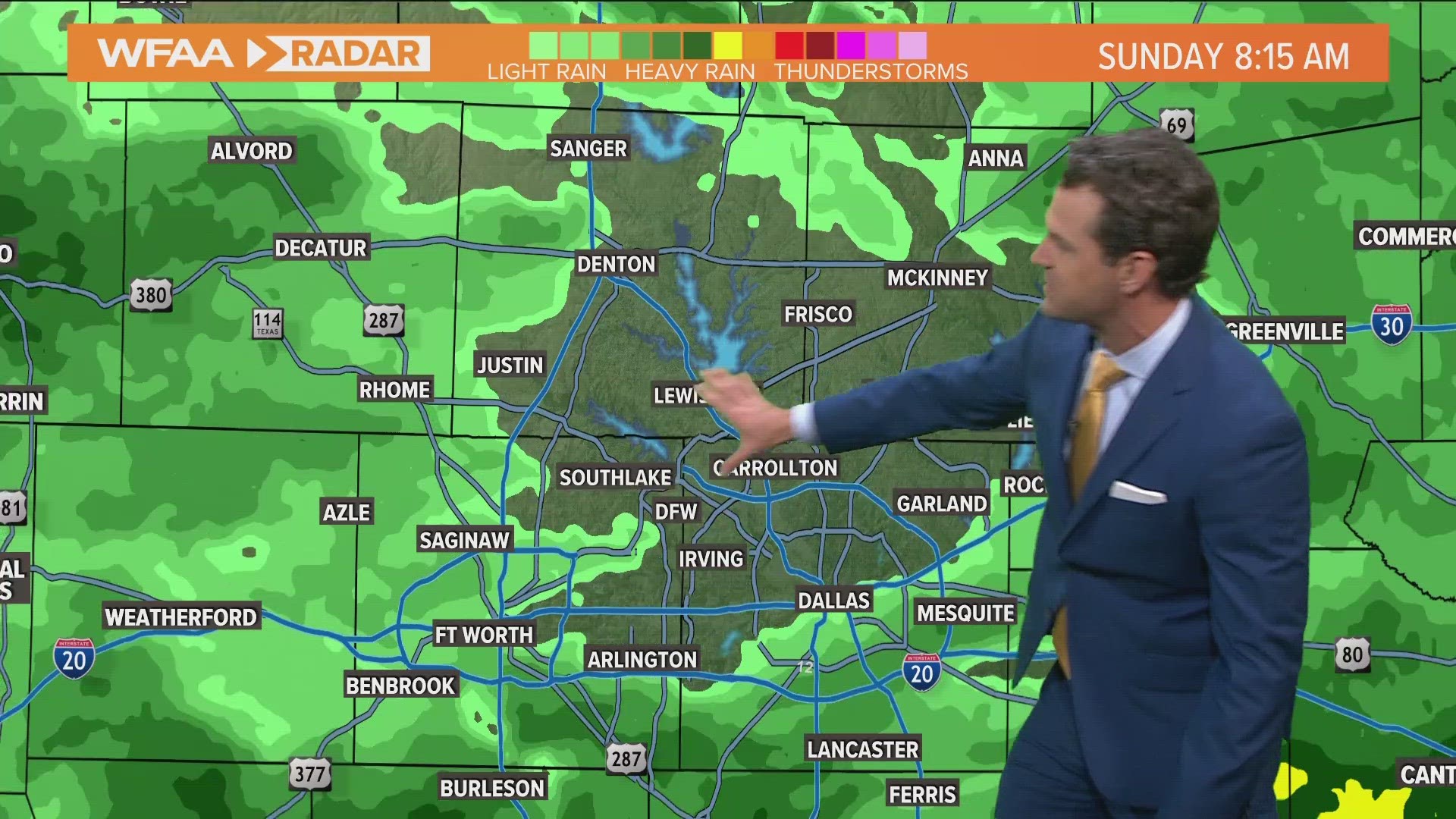 WFAA meteorologist Kyle Roberts takes a the latest look at rain chances for the week. Tuesday's rain could bring some severe weather.