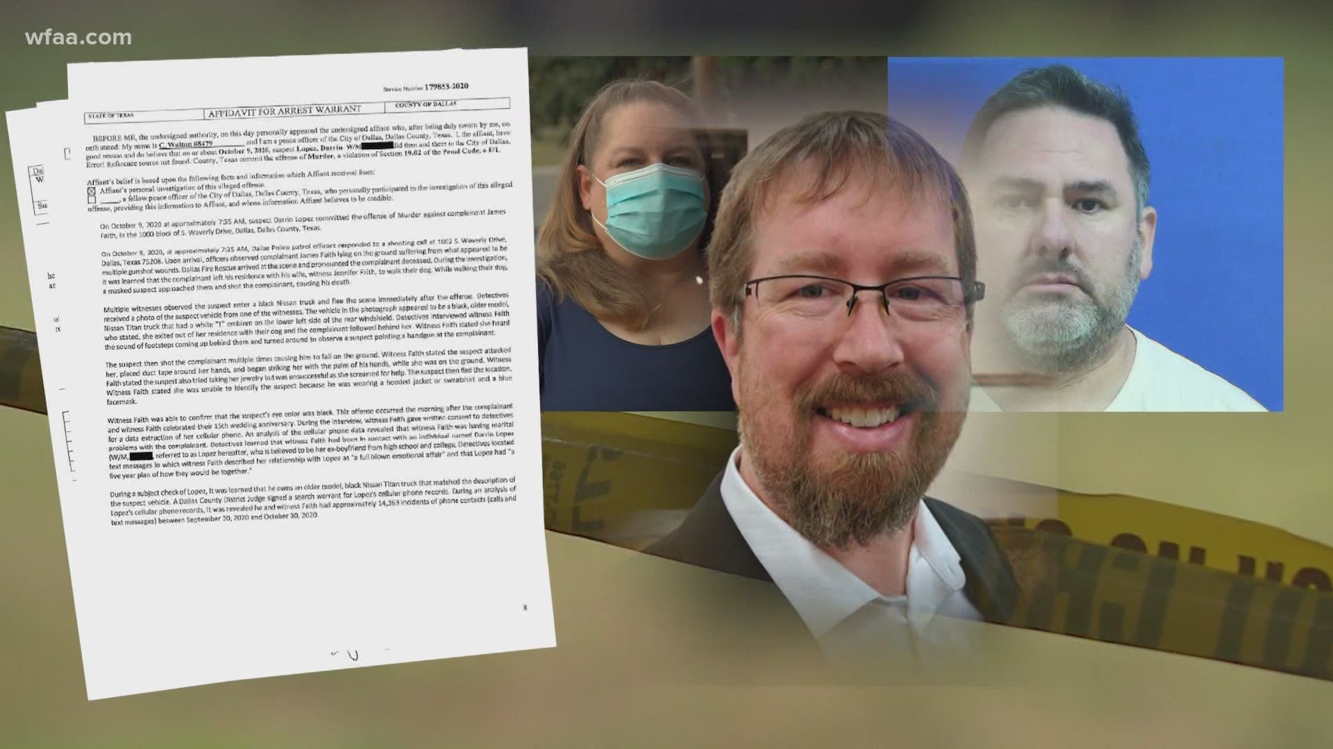 Jamie Faith, an IT Director for American Airlines was shot and killed while walking his dog in October 2020.